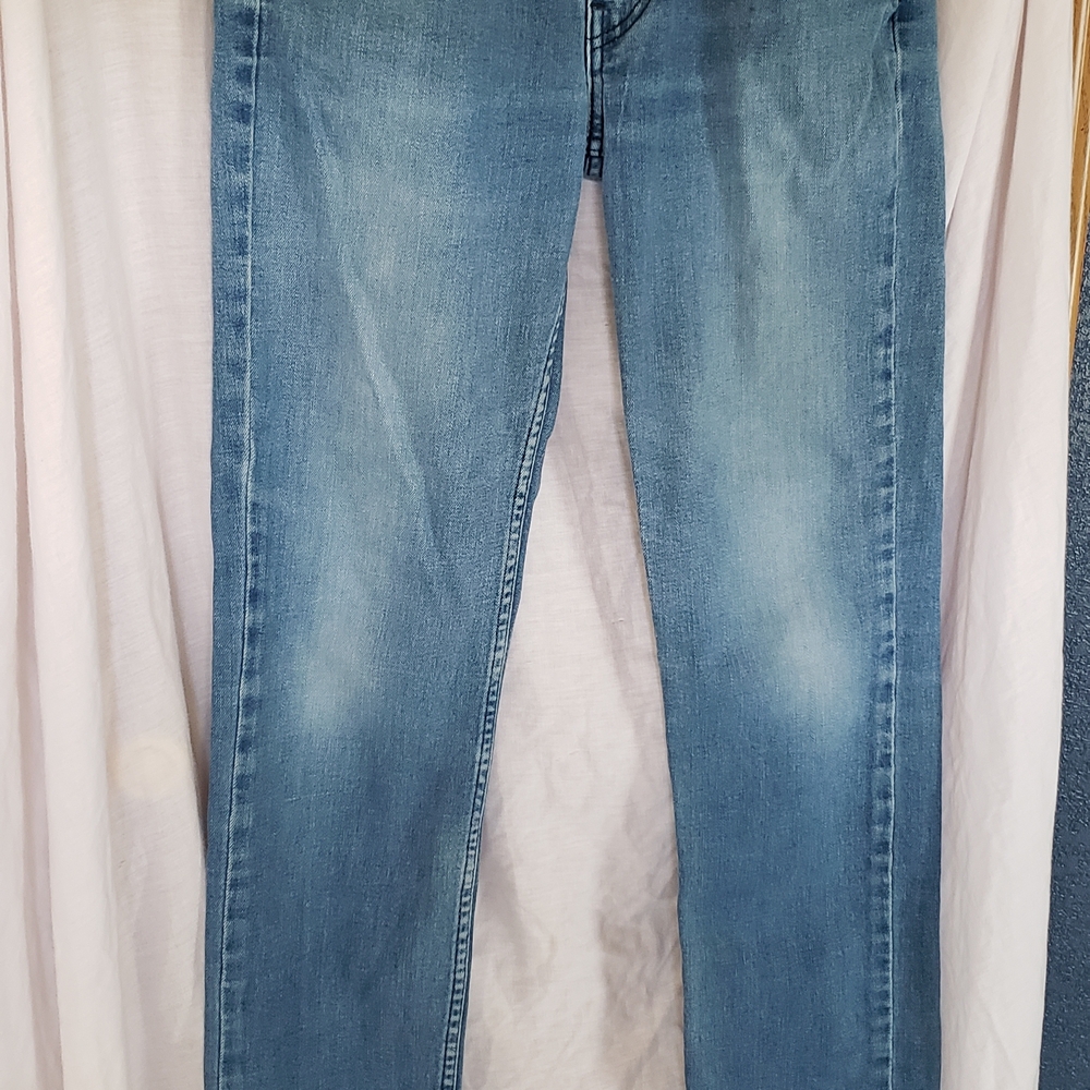 Levi's Blue Straight-Leg Jeans with Gradient‎ Effect